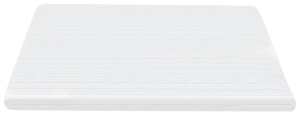 Vrchný matrac biela pamäťová pena polyesterový poťah 140 x 200 cm topper podložka na posteľ spálňa