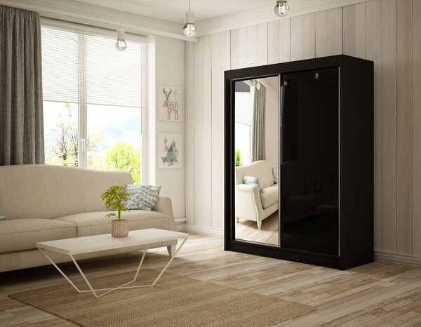 Kvalitná Šatníková Skriňa Velis 120 cm Dub sonoma Biela