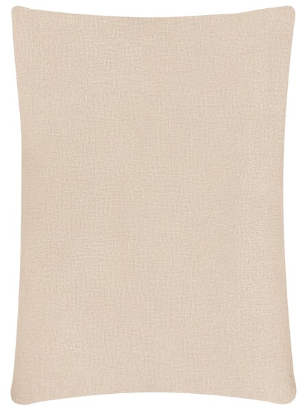Kreslo béžové látkové čalúnenie polyester moderný japandi štýl obývacia izba