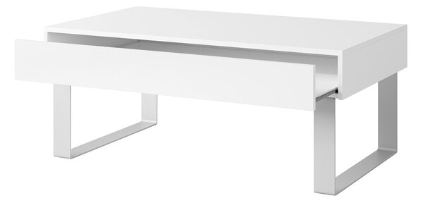 Konferenčný stôl Celeste 110cm, biely lesk