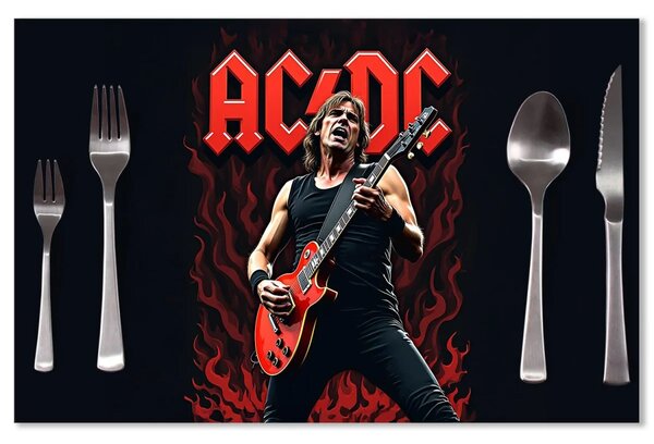 Sablio Prestieranie ACDC Gitarista: 40x30cm
