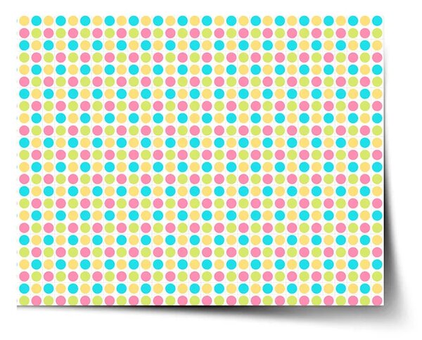 Sablio Plagát Veselé Farebné bodky - 60x40 cm