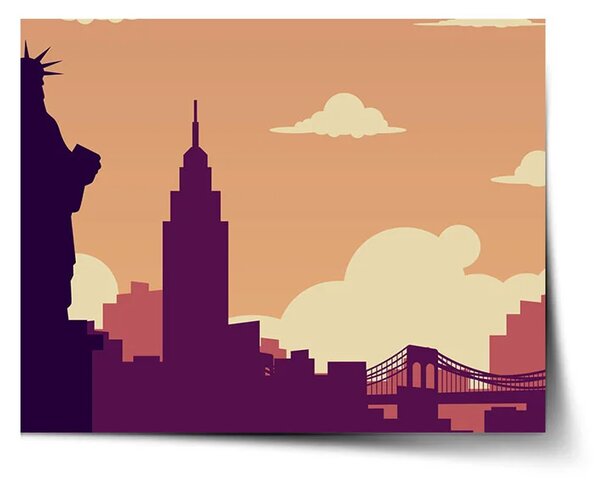 Sablio Plagát New York Socha slobody Art - 60x40 cm