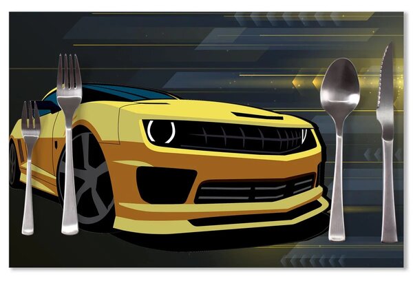 Sablio Prestieranie Chevrolet Camaro Pruhy: 40x30cm