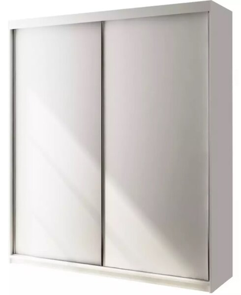 Kvalitná Šatníková Skriňa Peak 120 cm Čierna Biely mat