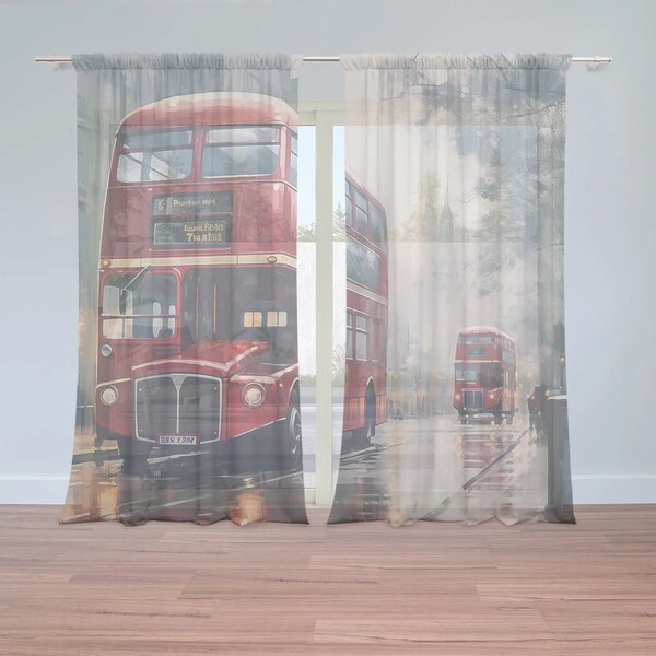 Sablio Záclony Londýn Double-decker 2: 2ks 150x250cm