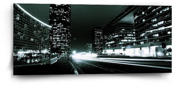 Sablio Obraz Nočná ulica - 110x50 cm