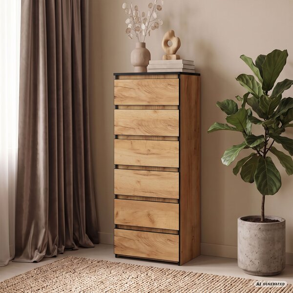 Ak furniture Komoda CL6 40 cm dub Craft