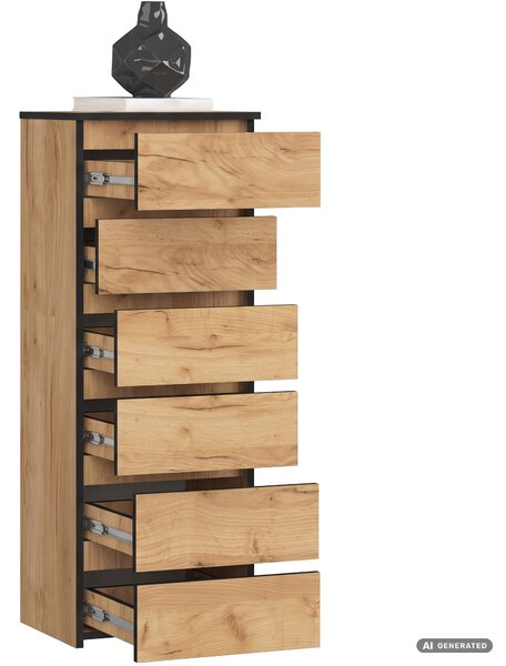 Ak furniture Komoda CL6 40 cm dub Craft