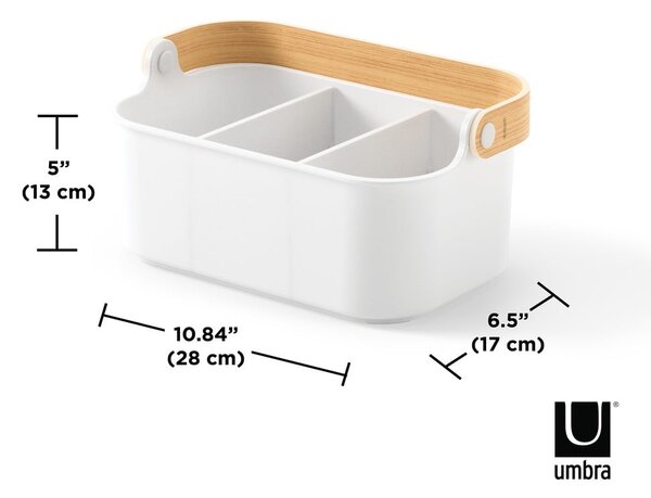 Biely plastový kúpeľňový organizér Bellwood - Umbra