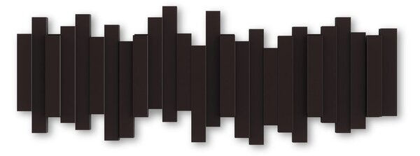 Tmavohnedý plastový nástenný vešiak Sticks – Umbra