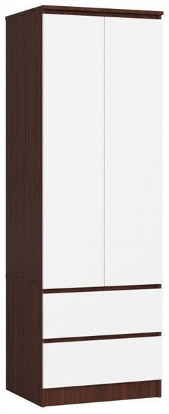 Skriňa STAR S60 2D 2SZ - wenge/biela