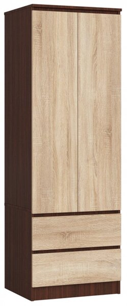 Skriňa STAR S60 2D 2SZ -wenge/dub sonoma