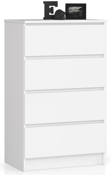 Komoda K60 4SZ biela