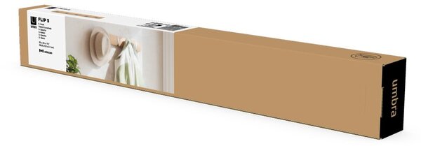 Nástenný vešiak z jaseňového dreva v prírodnej farbe Flip - Umbra
