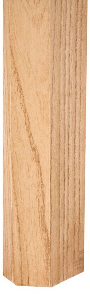 Jedálenský stôl dyha svetlý dub MDF nohy z brestového dreva 160 x 90 cm obdĺžniková dyhovaná doska tradičný štýl jedáleň