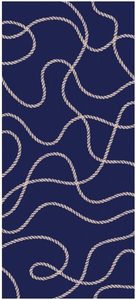 SAUNOVÁ OSUŠKA, 80/180 cm, modrá Cawoe - Kúpeľňový textil