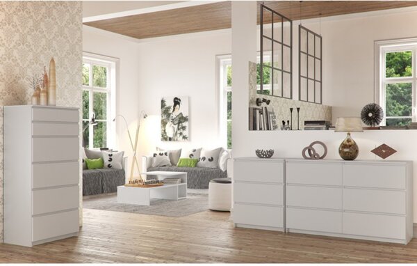 Komoda K120 6SZ biela