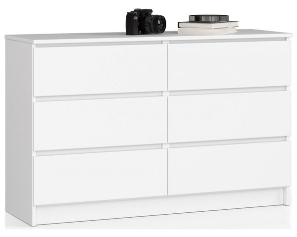 Komoda K120 6SZ biela