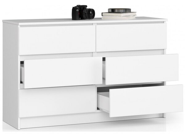 Komoda K120 6SZ biela
