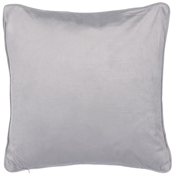 Sada 2 dekoratívnych vankúšov sivá polyester 45 x 45 cm štvorcový tvar bez vzoru moderný klasický štýl doplnky