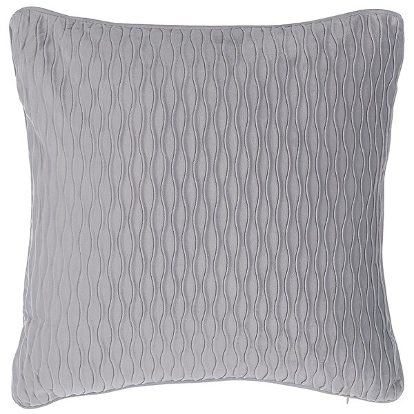 Sada 2 dekoratívnych vankúšov sivá polyester 45 x 45 cm štvorcový tvar bez vzoru moderný klasický štýl doplnky