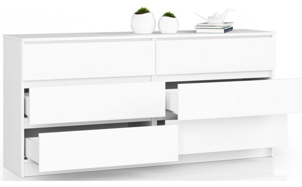 Komoda K160 6SZ biela