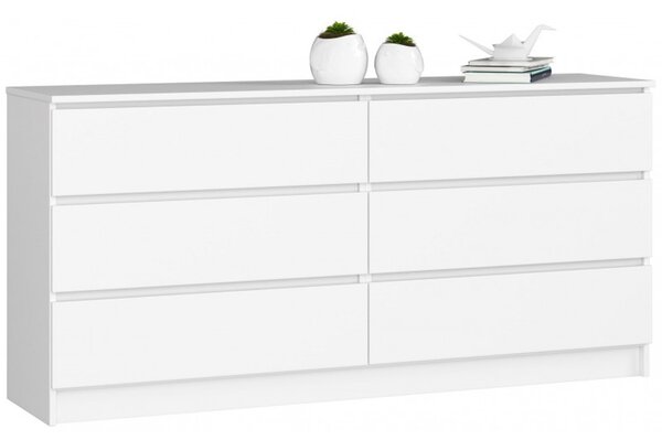 Komoda K160 6SZ biela