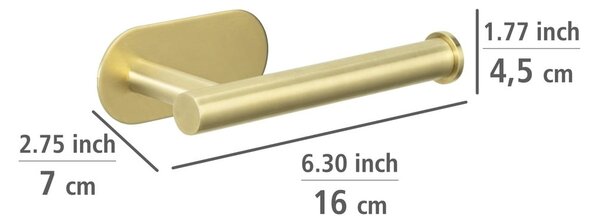 Samodržiaci držiak na toaletný papier z nerezovej ocele Orea Gold – Wenko