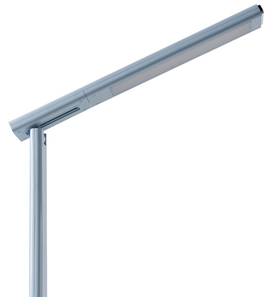 Stolná LED lampa svetlomodrá syntetický materiál 3 režimy teploty svetla so stmievačom a držiakom na perá nastaviteľné tienidlo kancelária