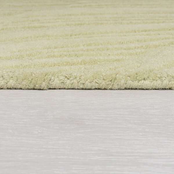 Zelený vlnený okrúhly koberec ø 160 cm Lino Leaf – Flair Rugs