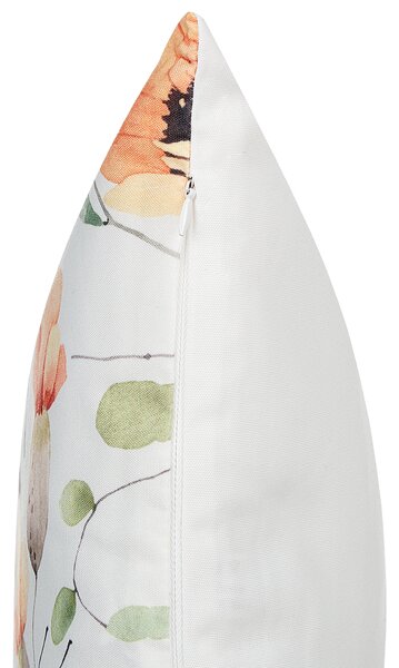 Sada 2 záhradných dekoratívnych vankúšov viacfarebná kvetovaný vzor polyester 40 x 60 cm moderné vodoodolné vankúše