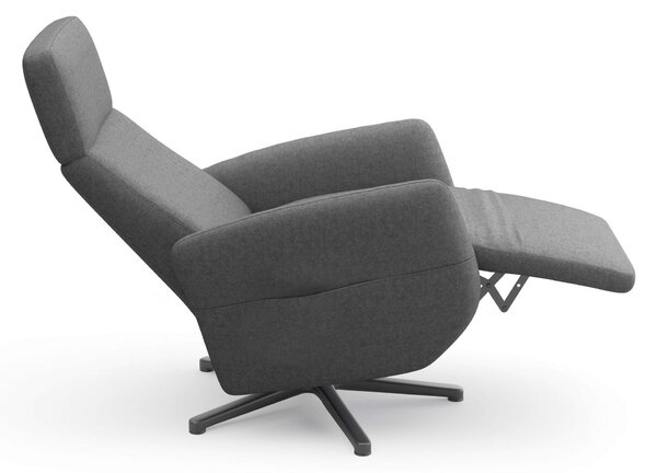 RELAXAČNÉ KRESLO, textil, tmavosivá Sit & More - Online Only obývacie izby, Online Only