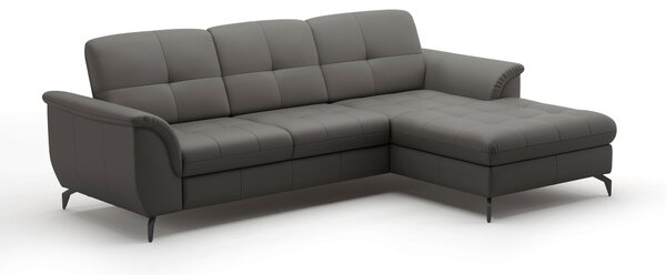 ROHOVÁ SEDAČKA, textil, koža, antracitová Sit & More - Sedačky, Online Only