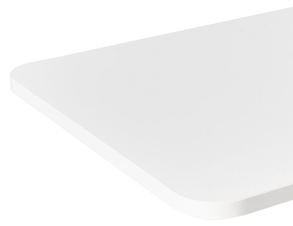 Výškovo nastaviteľný stôl na notebook biely oceľový rám 70 x 40 cm manuálne nastavenie výšky moderná kancelária