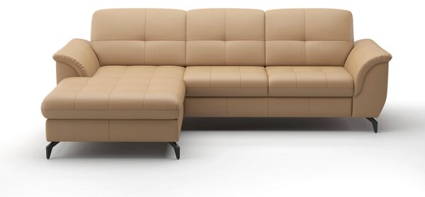 ROHOVÁ SEDAČKA, textil, koža, cappuccino Sit & More - Sedačky, Online Only