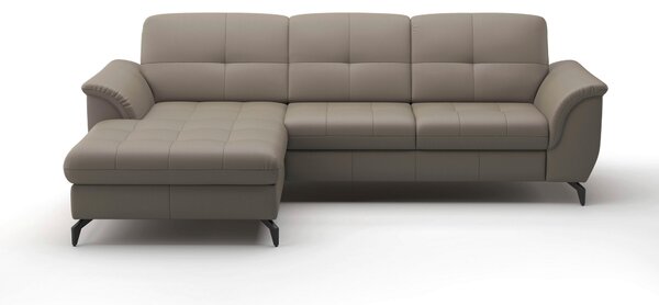 ROHOVÁ SEDAČKA, textil, koža, sivá Sit & More - Sedačky, Online Only