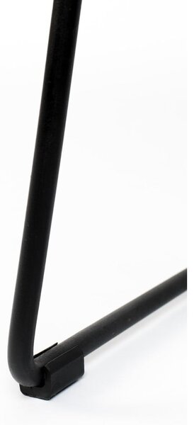 Čierna barová stolička z teakového dreva (výška sedadla 76 cm) Tangle – White Label