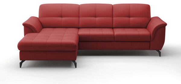 ROHOVÁ SEDAČKA, textil, koža, červená Sit & More - Sedačky, Online Only