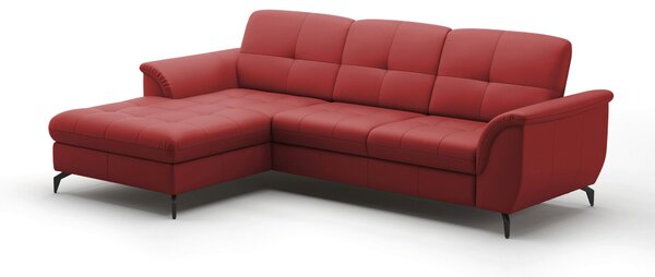 ROHOVÁ SEDAČKA, textil, koža, červená Sit & More - Sedačky, Online Only