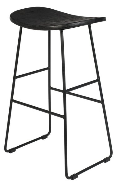Čierna barová stolička 2 ks (výška sedadla 62 cm) Tangle – White Label