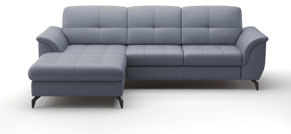 ROHOVÁ SEDAČKA, textil, koža, sivomodrá Sit & More - Sedačky, Online Only
