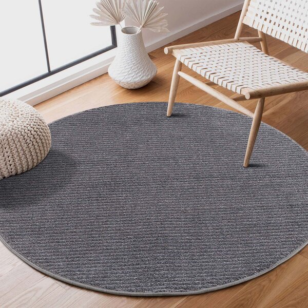 Dekorstudio Okrúhly jednofarebný koberec FANCY 900 - sivý Priemer koberca: 200cm