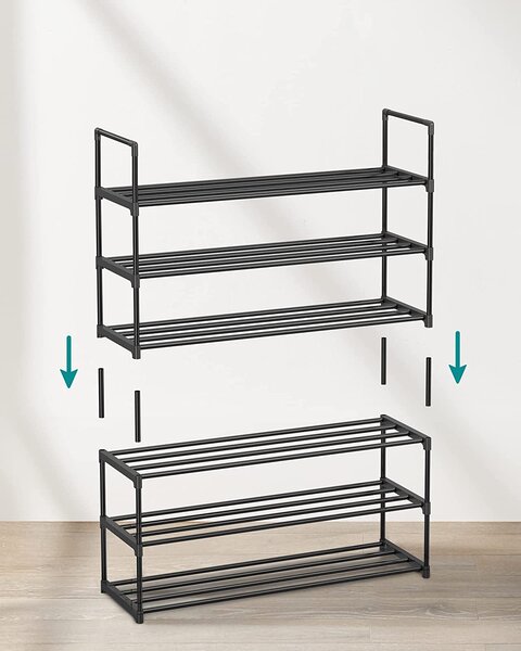 SONGMICS Botník Rezula 55 cm černý