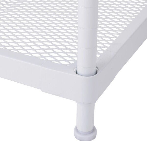 REGÁL NA TOPÁNKY, biela, 75/40/32 cm MID.YOU - Online Only drobný nábytok, Online Only