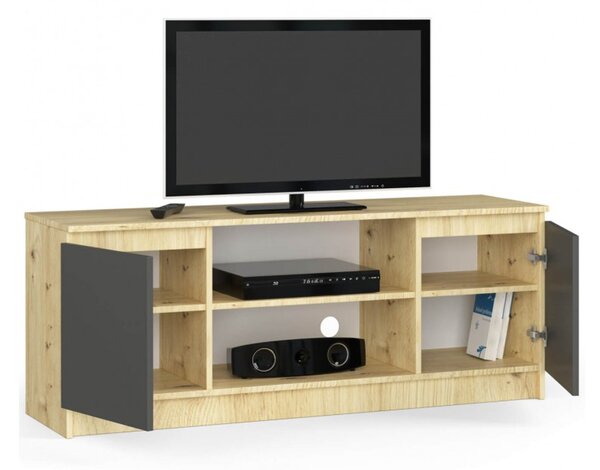 TV stolík RTV K140 dubartisan/grafit-sivá