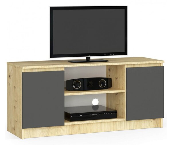 TV stolík RTV K120 dubartisan/grafit-sivá