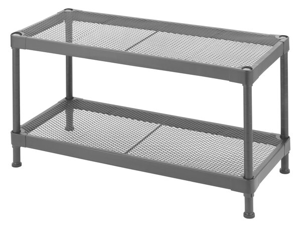 REGÁL NA TOPÁNKY, čierna, 75/40/32 cm MID.YOU - Online Only drobný nábytok, Online Only