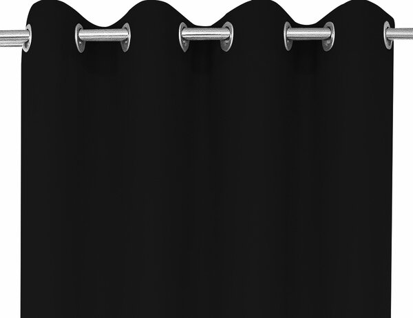 Dekorstudio Jednofarebný záves na kolieskach čierny ZKMA-001 Varianta: Výška závesu: 250cm