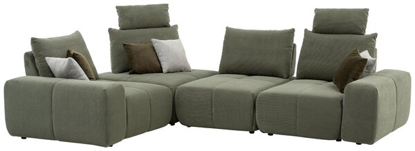 SEDACIA SÚPRAVA, textil, olivovozelená Xora - Sedačky